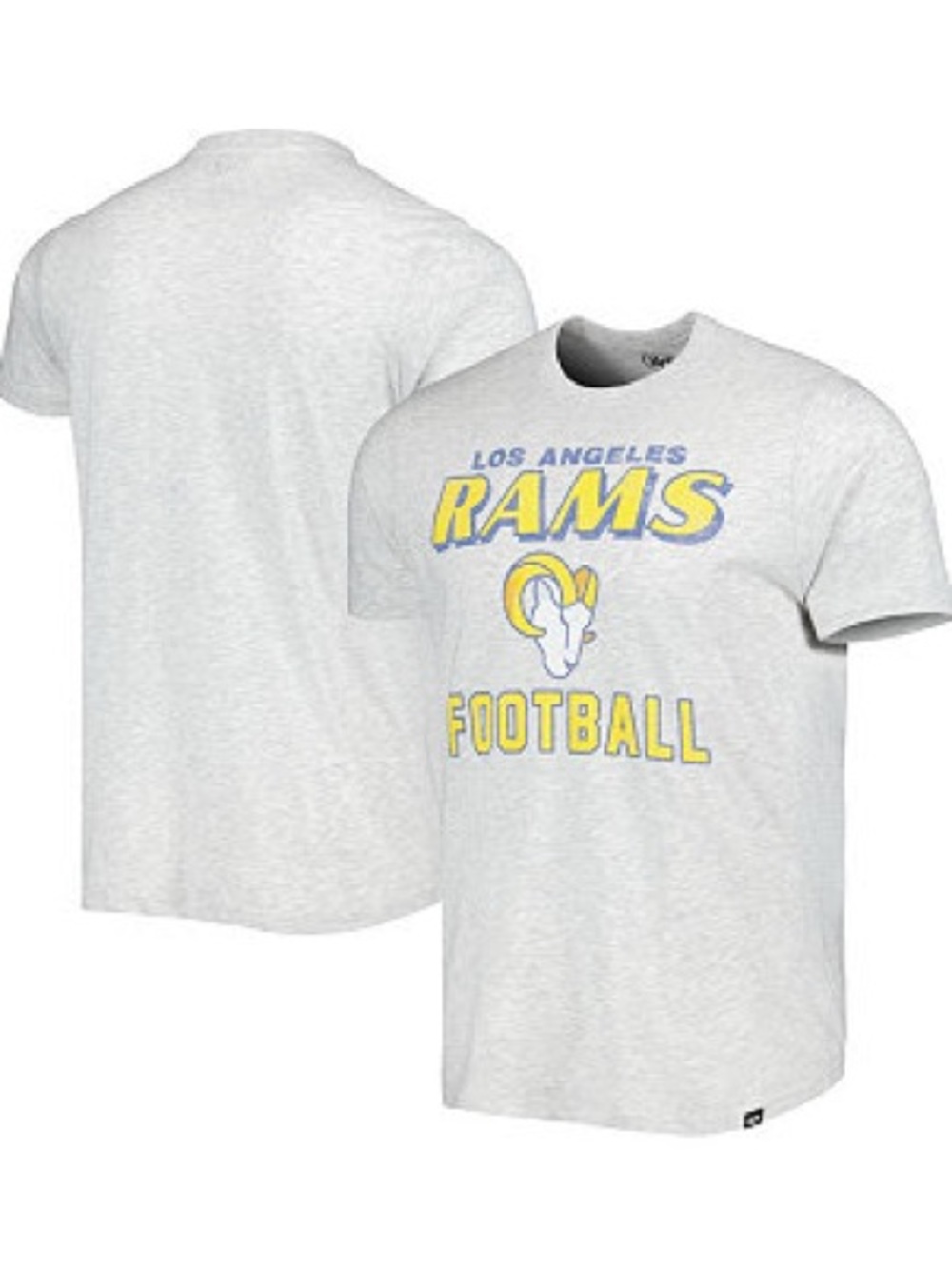 ‘47 Brand Men’s LA Rams Heather Gray Dozer Franklin Lightweight Graphic Tee